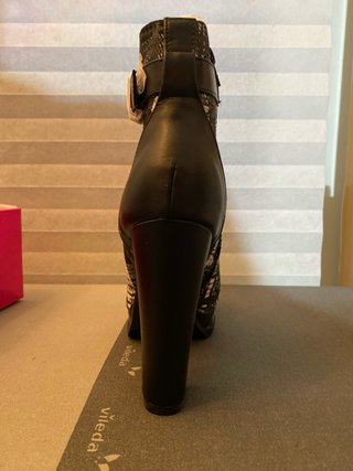 Botines ShoeDazzle negros y grises talla 38
