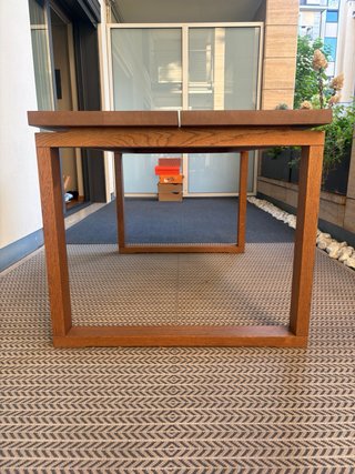 Tavolo Rovere Marrone Impiallacciato