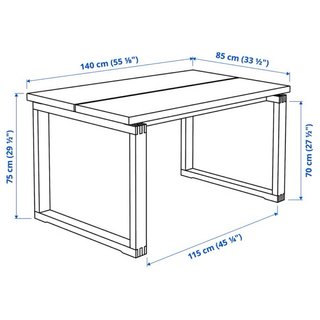 Tavolo Rovere Marrone Impiallacciato