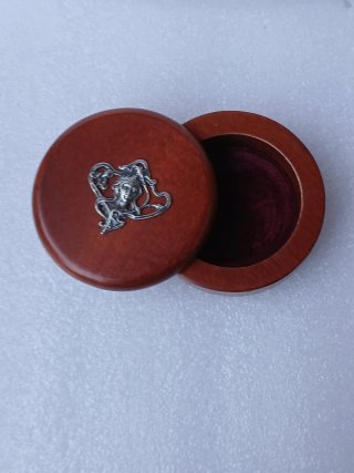 Scatola portagioie legno e argento