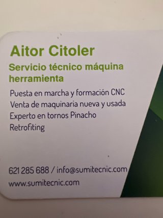Reparacion torno Pinacho