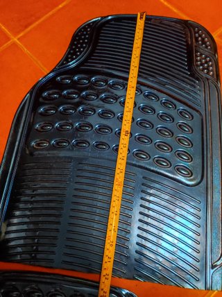 Set Tappeti Auto Universali in Gomma PVC - Blu Met