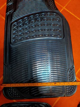 Set Tappeti Auto Universali in Gomma PVC - Blu Met