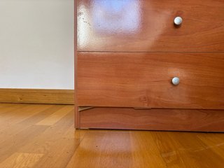Cómoda de madera con 6 cajones