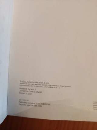 Lengua castellana, 5 Primaria