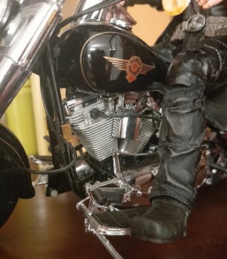 Figuras Terminator y Sarah Connor + Moto