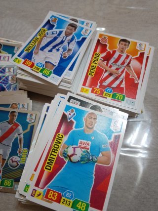 Lote cartas fútbol adrenalyn 18/19