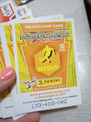 Lote cartas fútbol adrenalyn 18/19