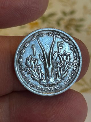 Moneda 1 Franco África Occidental Francesa 1948