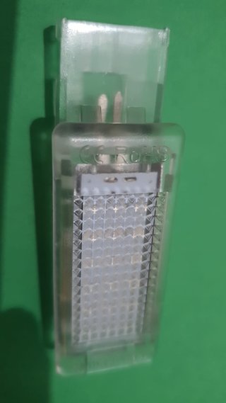 Juego de 2 luces LED interiores transparentes