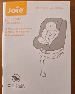 Silla coche giratoria Marca Joie Spin 360 giratori