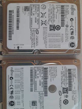 Pack 2 Discos Duros Fujitsu 160GB y 120GB