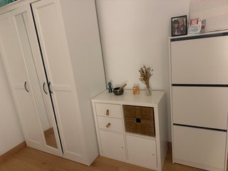 Mueble Almacenaje Mimbre y Madera
