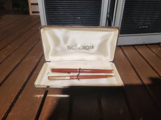 Bolígrafo y pluma Inoxcrom con caja