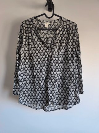 Blusa H&M Estampada Manga Larga