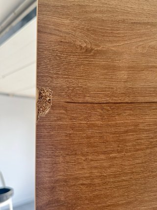 Puerta interior madera marrón