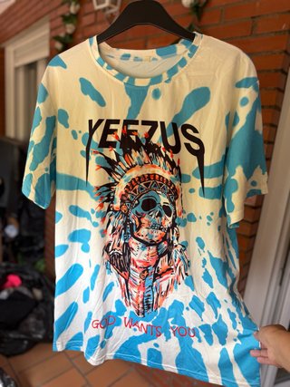 Camiseta Yeezus Calavera Nativo Americano