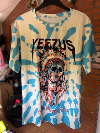Camiseta Yeezus Calavera Nativo Americano