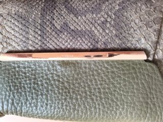 Bolso bandolera Furla verde piel serpiente