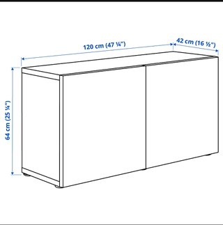 Módulos Almacenaje BESTA Ikea Madera Cristal