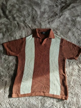 Camiseta Bershka de punto de rayas