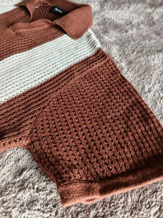 Camiseta Bershka de punto de rayas