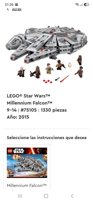 LEGO Star Wars 75105 Millennium Falcon