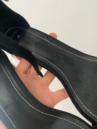 Sandalias Bershka tacón plata