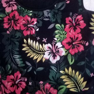 Vestido EMP flores negro multicolor