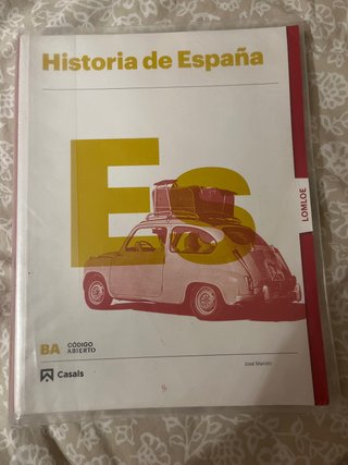 libro de historia de España 2° de bachillerato