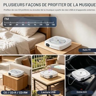 Reproductor CD WOLFANG WDV04 Bluetooth