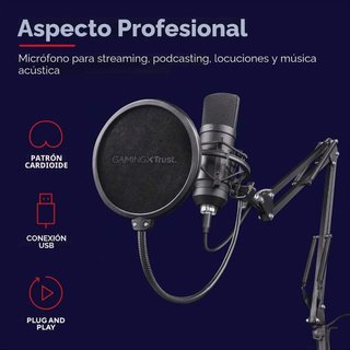 MICRÓFONO TRUST GXT 252 EMITA PLUS USB