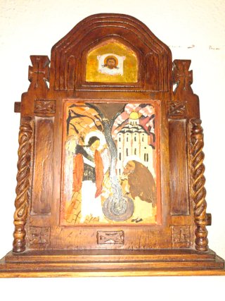 Retablo religioso madera