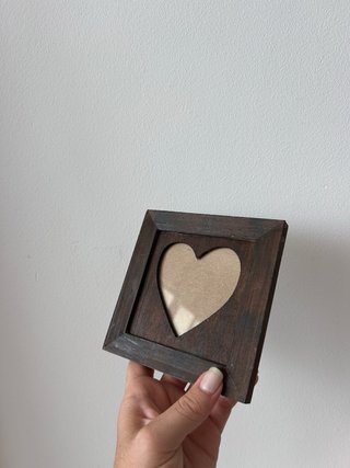 Conjunto 5 Marcos Corazón Madera