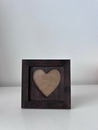 Conjunto 5 Marcos Corazón Madera