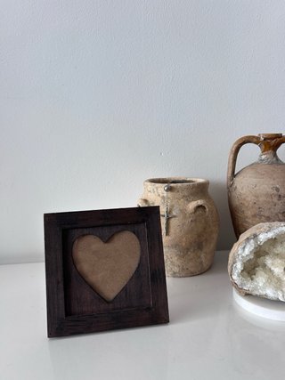 Conjunto 5 Marcos Corazón Madera