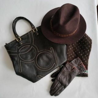 Bolso Piel Purificación García Marrón