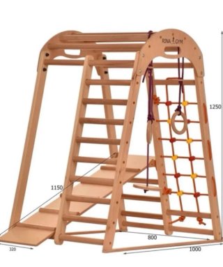 Columpio psicomotricidad madera niños