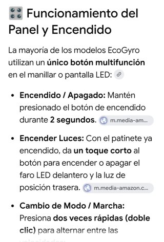 Patinete Eléctrico Ecogyro GScooter S8 Plegable
