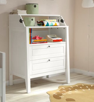 Mueble cambiador bebé blanco