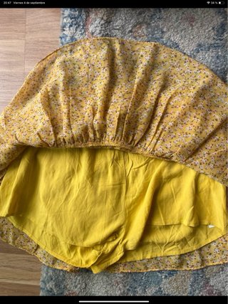 Falda pantalón amarilla talla XS-S