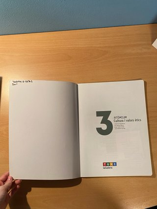 Libro Cultura i valors ètics 3 ESO