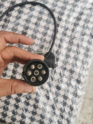 Adaptador Enchufe Remolque Negro