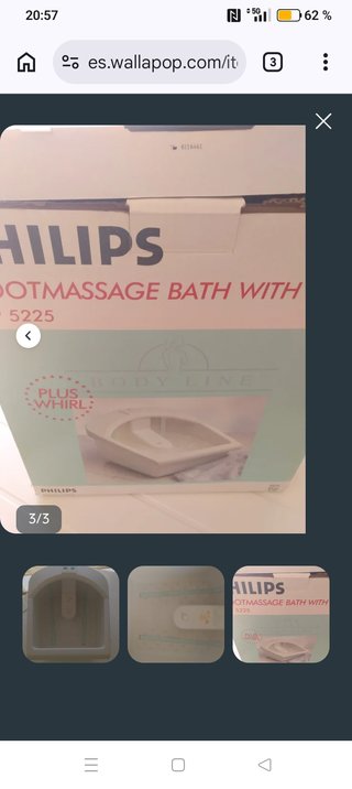 Bañera Hidromasaje Pies Philips