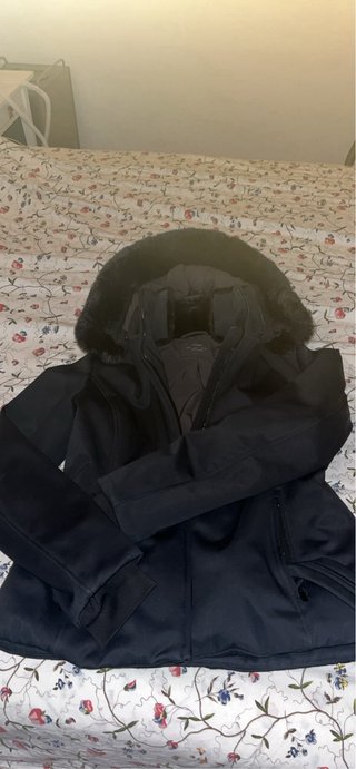 Chaqueta esquí mujer T. L negra Oysho