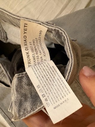 Jeans wide leg grigi nuovi