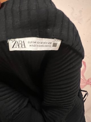 Vestido Zara Negro Hombros Descubiertos