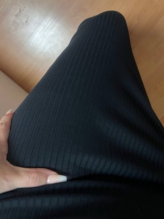 Vestido Zara Negro Hombros Descubiertos
