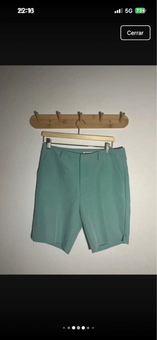 Traje de chaqueta y pantalón corto verde
