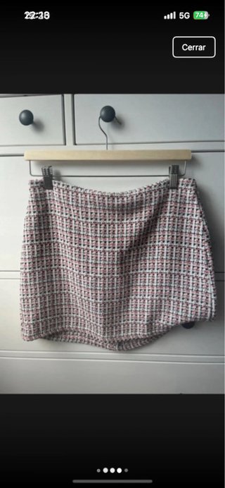 Conjunto chaqueta y falda tweed